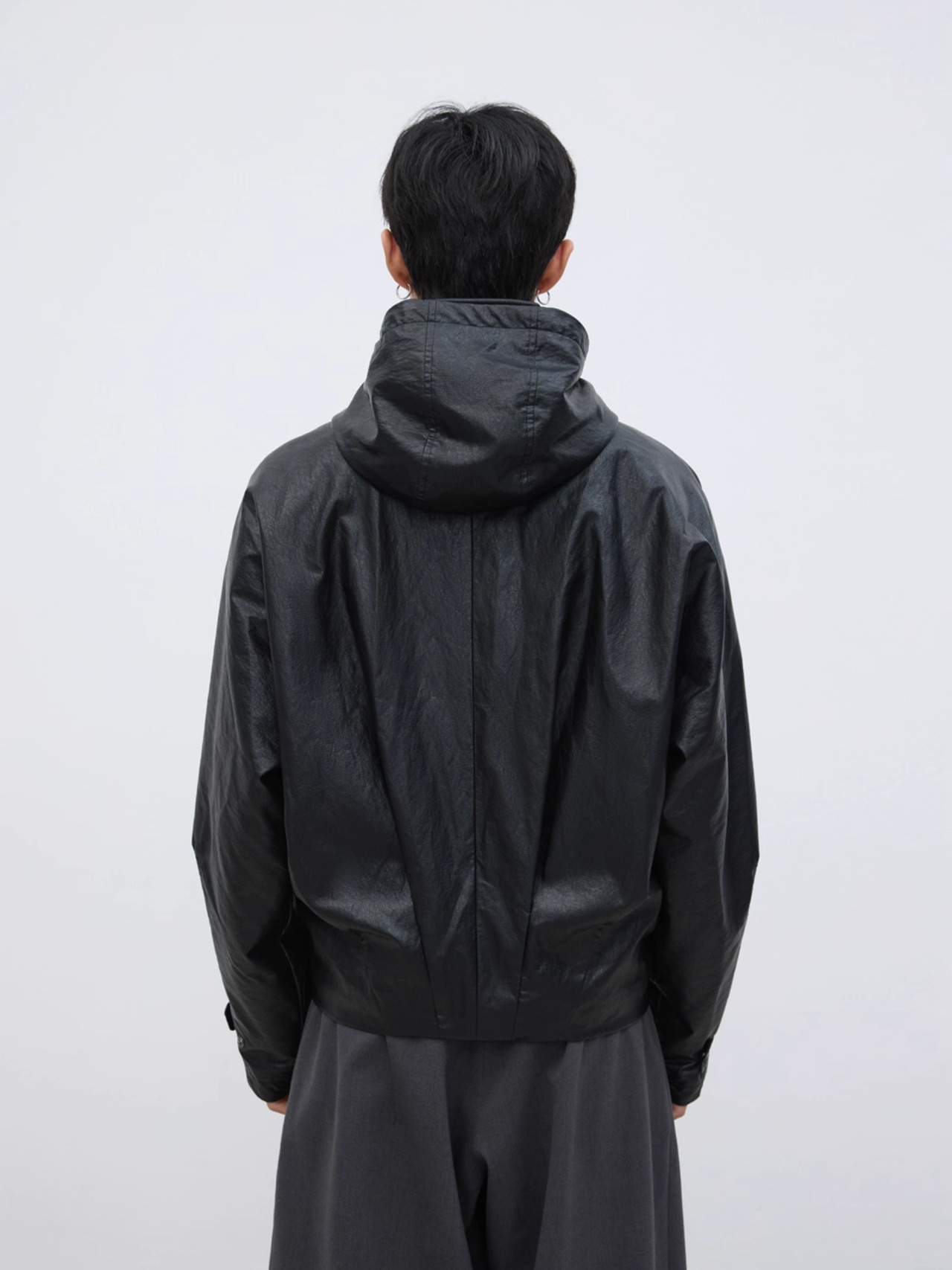 Yausye 69 Leather Mountain Parka Fleece Jacket