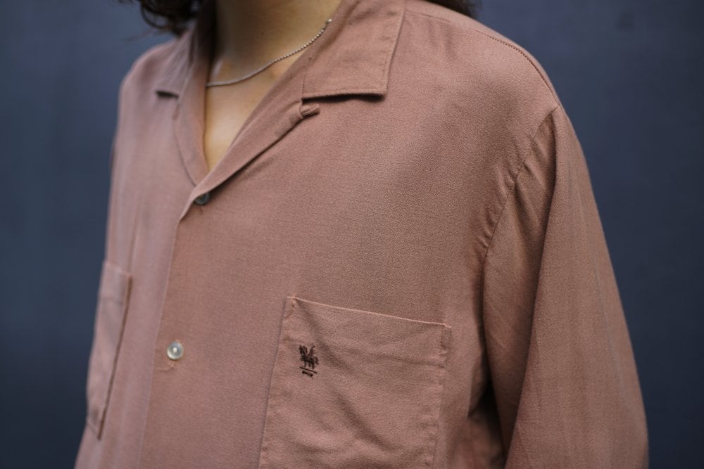 Towncraft [TOWN CRAFT] Vintage Open Color Rayon Gabardine Shirts