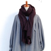 MAISON CARRÉE CASHMERE Stardust STOLE "BURGUNDY" 再入荷