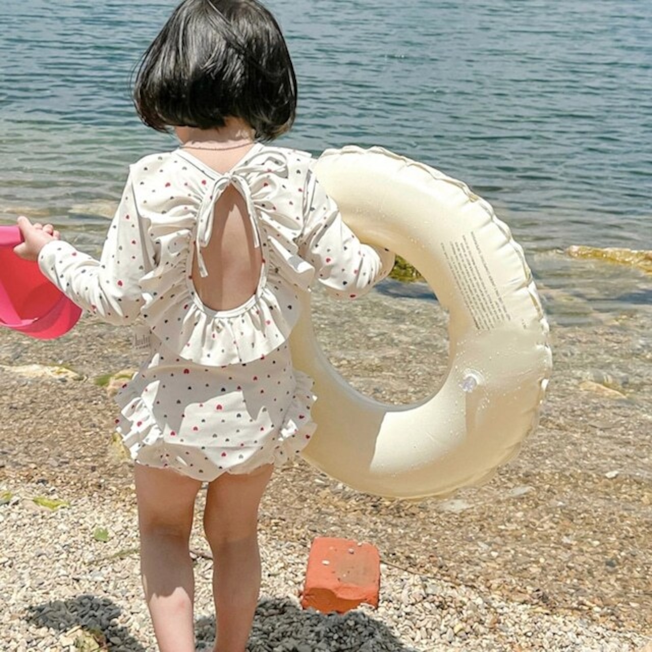 夏韓国風ドット水着