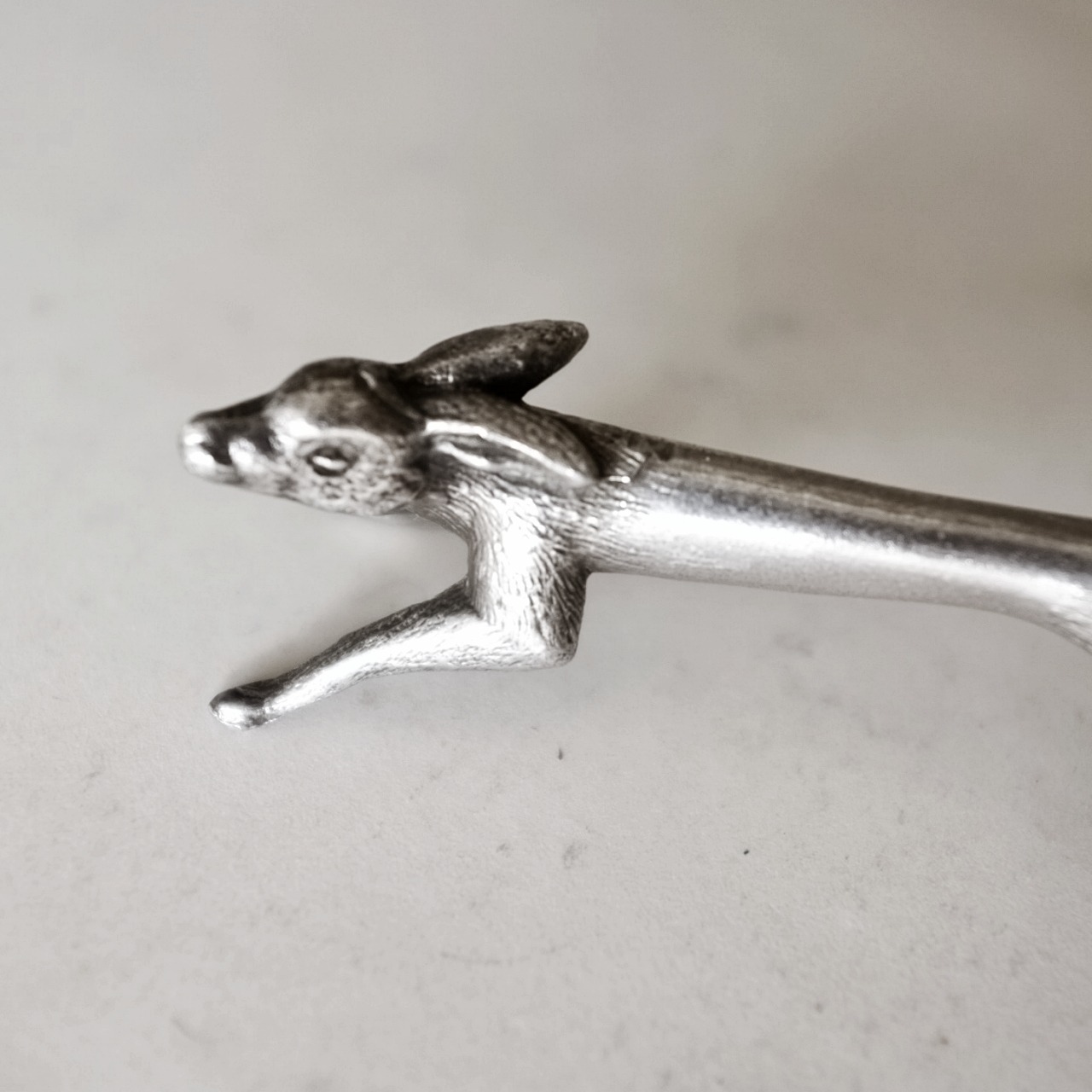 残2 フランス 永遠の硬化 うさぎのカトラリーレスト アンティーク