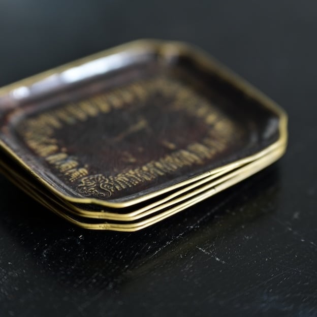 51209】ブリキのミニトレイ(1枚) / Tin Tray | 古道具・器 ハナレ きりゅう