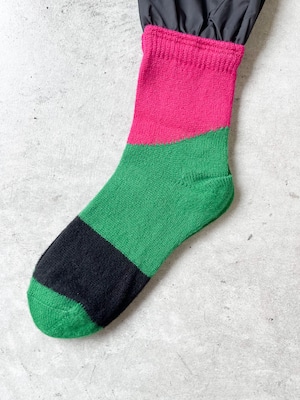 FAKUI / nylon fril wool socks  FK-179