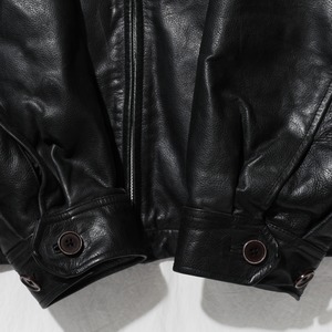 L 90s 00s OLD GAP アルミジップ レザージャケット オールドギャップ