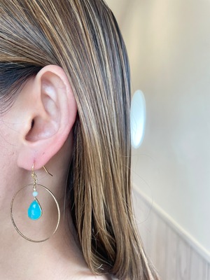 海洋プラスチック・ロングピアス LP-07