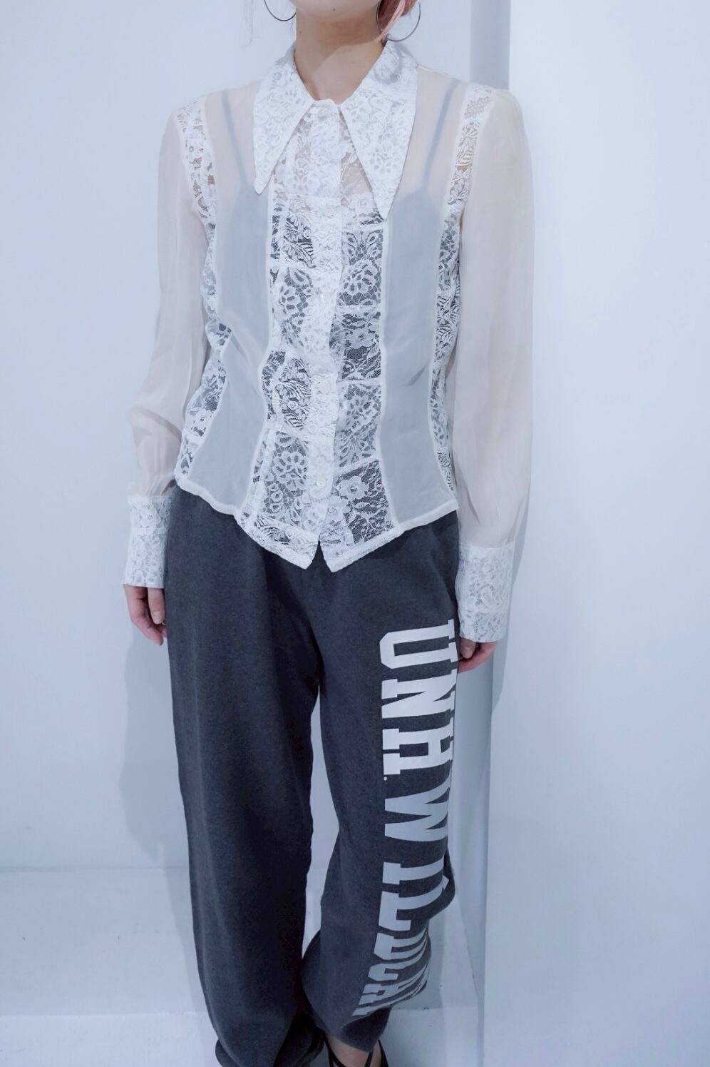 lace sheer shirts