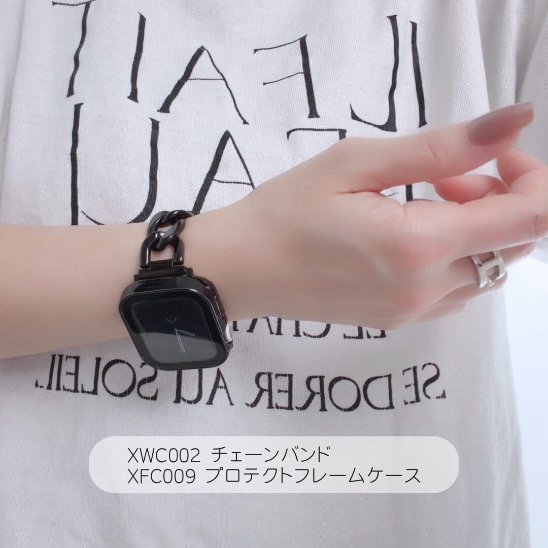 Apple Watch (アップルウォッチ) チェーンバンド/ベルト ブラック