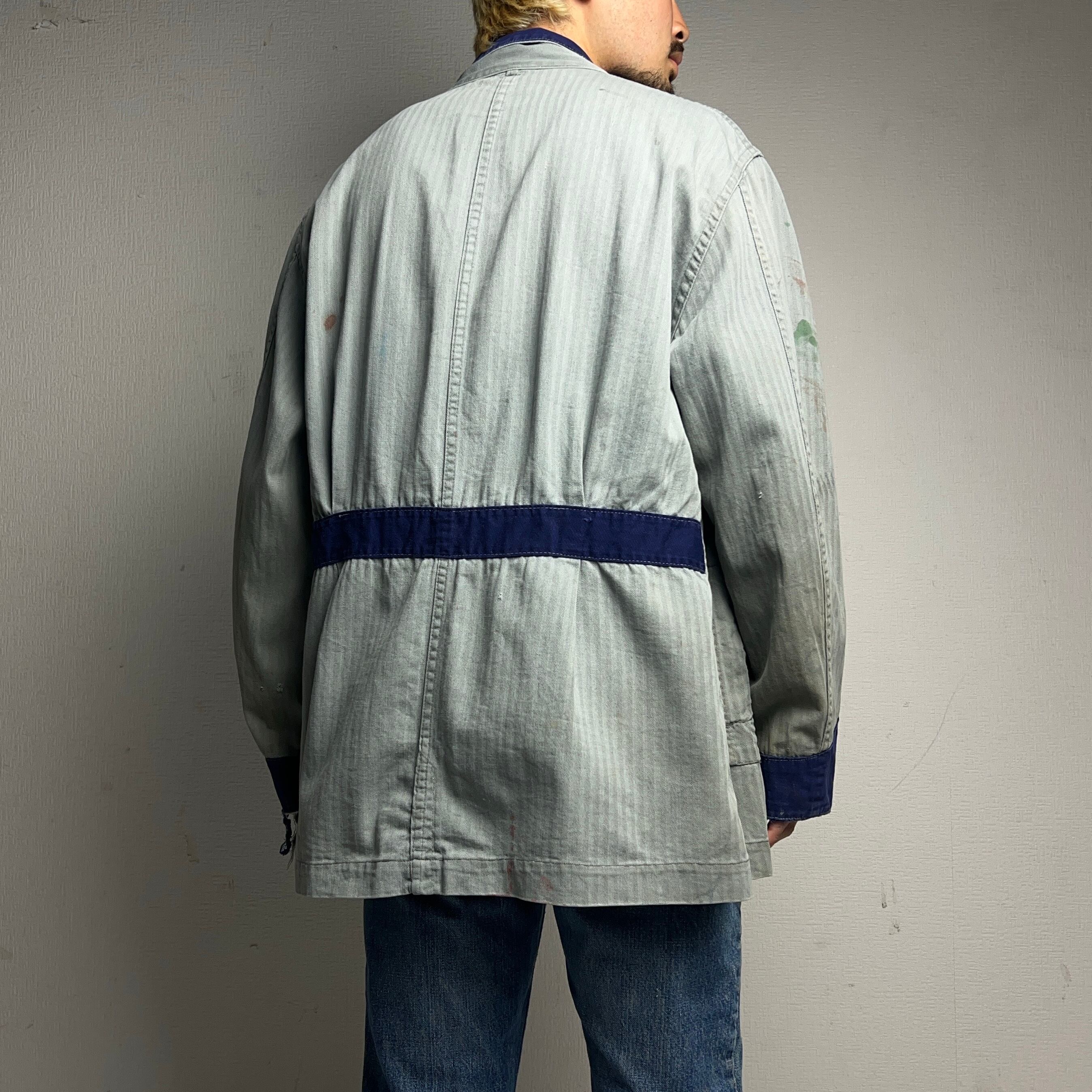 1950's HBT 2TONE WORK JACKET 50年代 ワークジャケット ヘリンボーン 1950's HBT 2TONE WORK JACKET 50年代 ワークジャケット ヘリンボーン