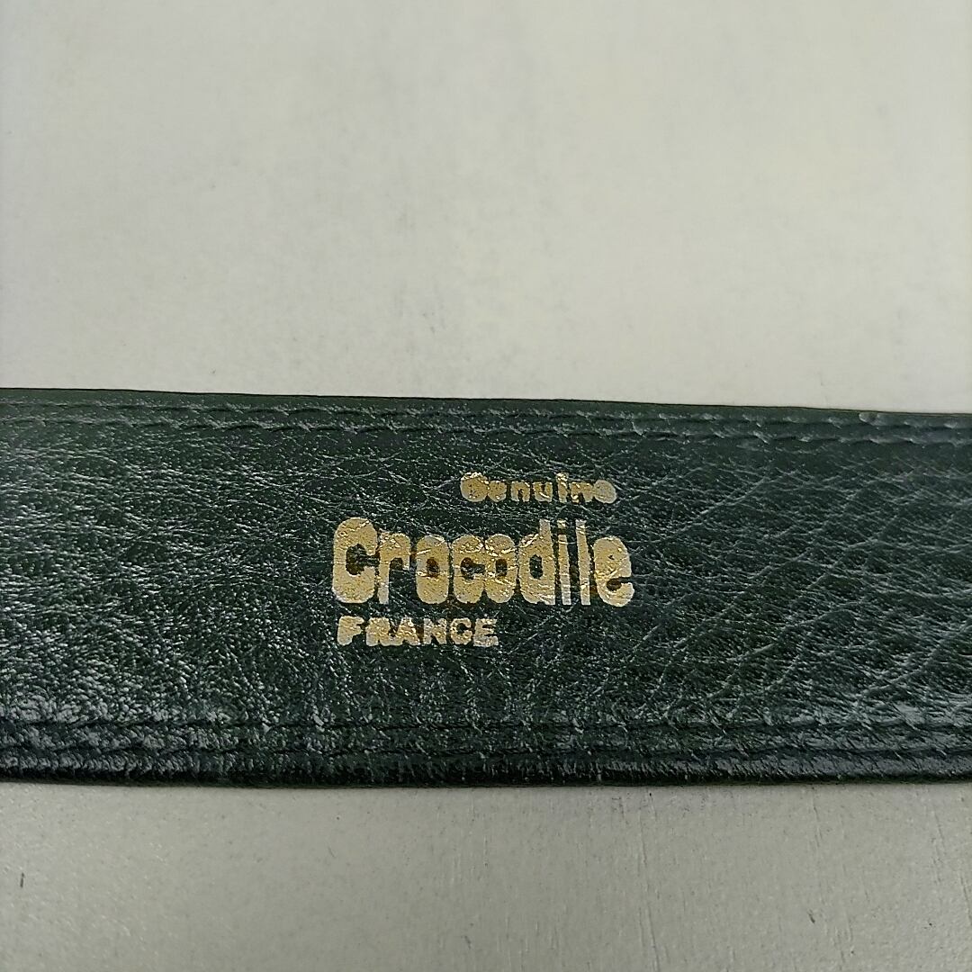 フランス製】美品/ヨーロッパ古着/レトロ/クロコダイル/クロコ