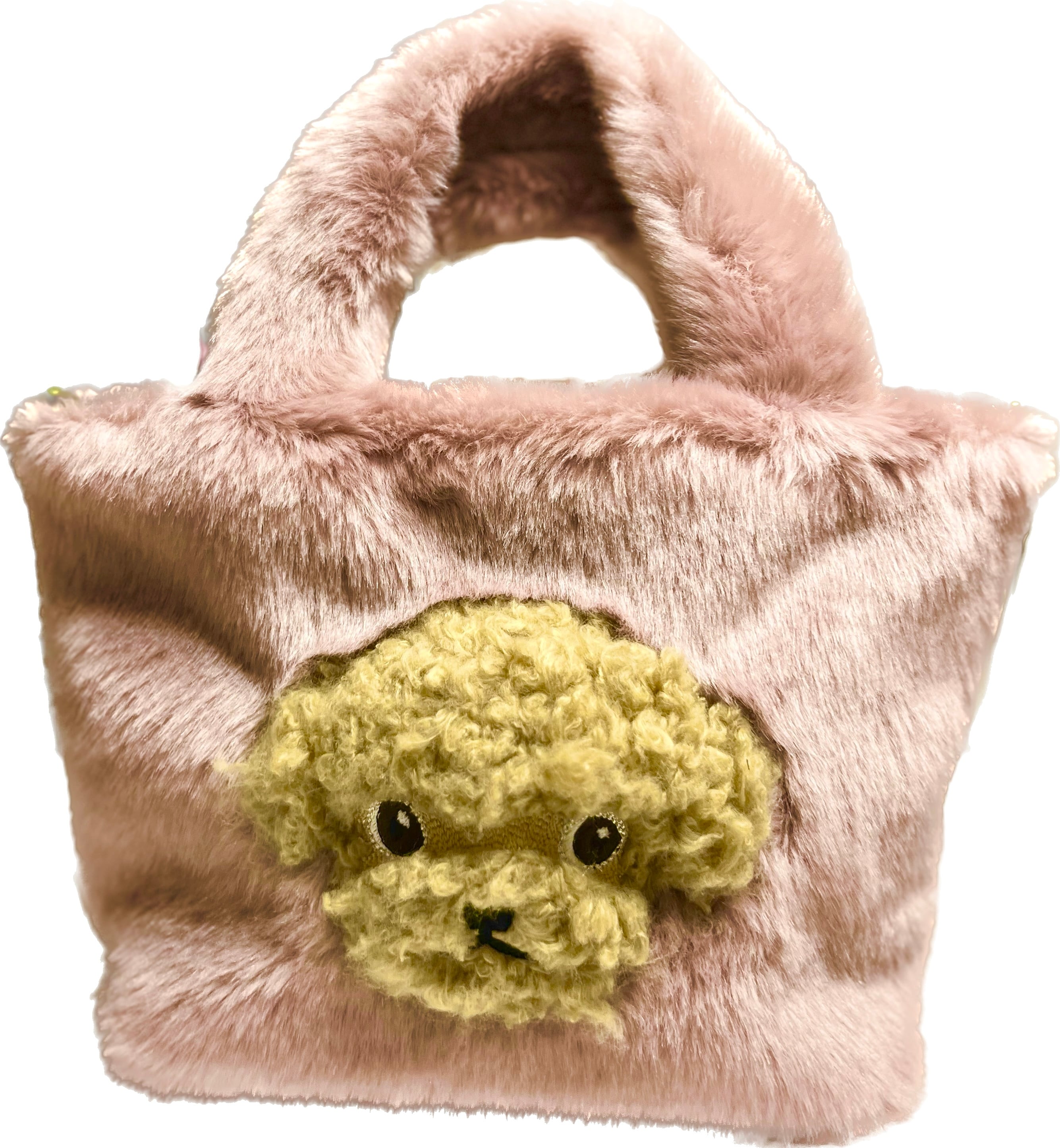 トイプードルベージュxピンク 高野口産エコファートートバッグ