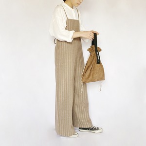 Stripe straight overalls