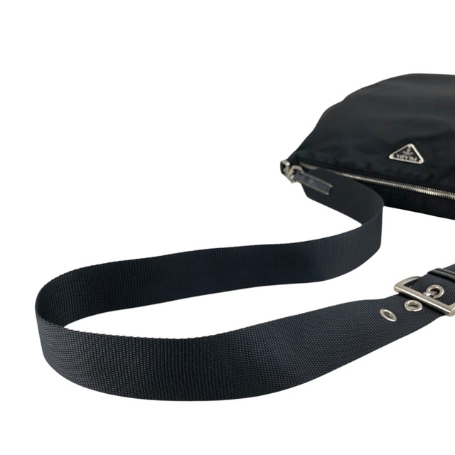 PRADA プラダ ショルダーバッグ ブラック トライアングルロゴ ナイロン vintage ヴィンテージ オールド ribjbv
