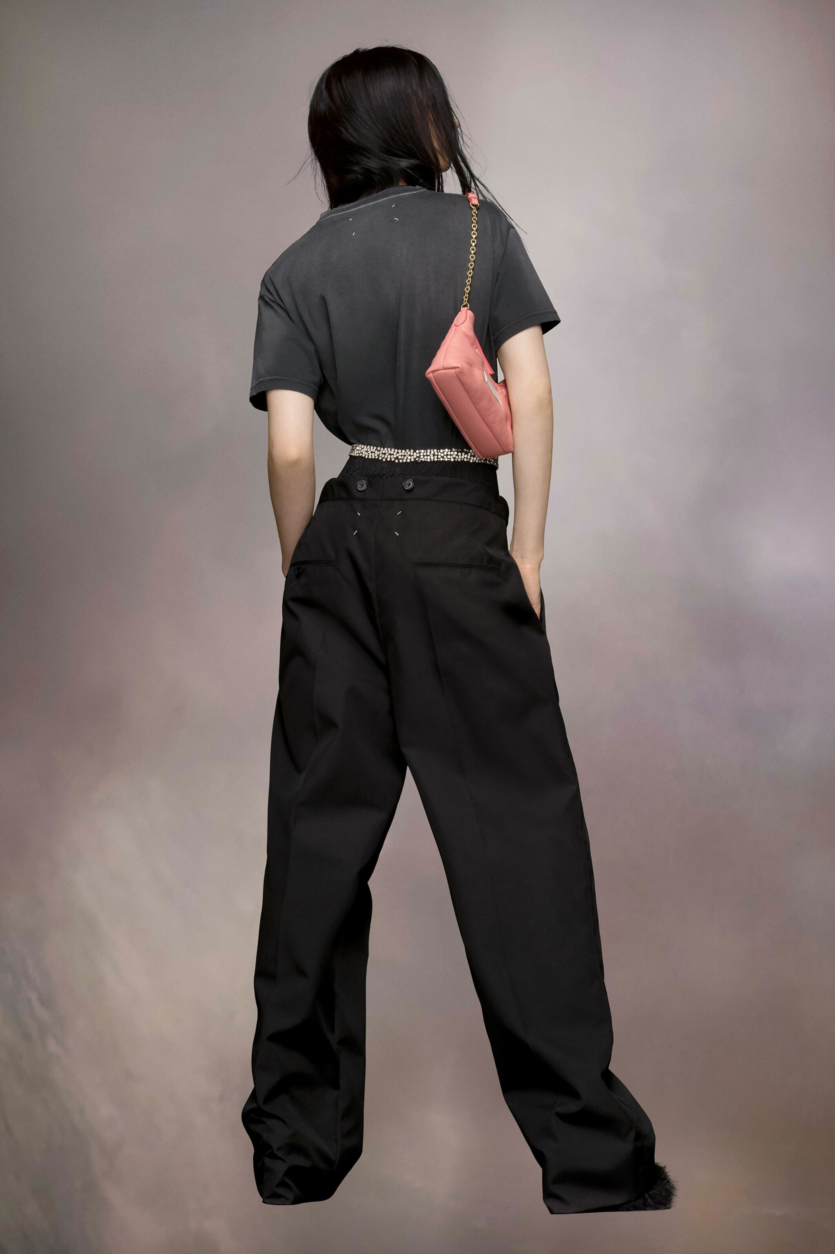 MAISON MARGIELA WAIST TIE TROUSERS BLACK S51KA0582 | BEST MAISON MARGIELA WAIST TIE TROUSERS BLACK S51KA0582 | BEST