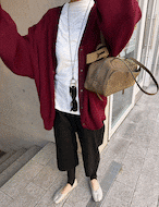 【新作5%OFF・3日間】Over-fit Cotton Cardigan_4colors