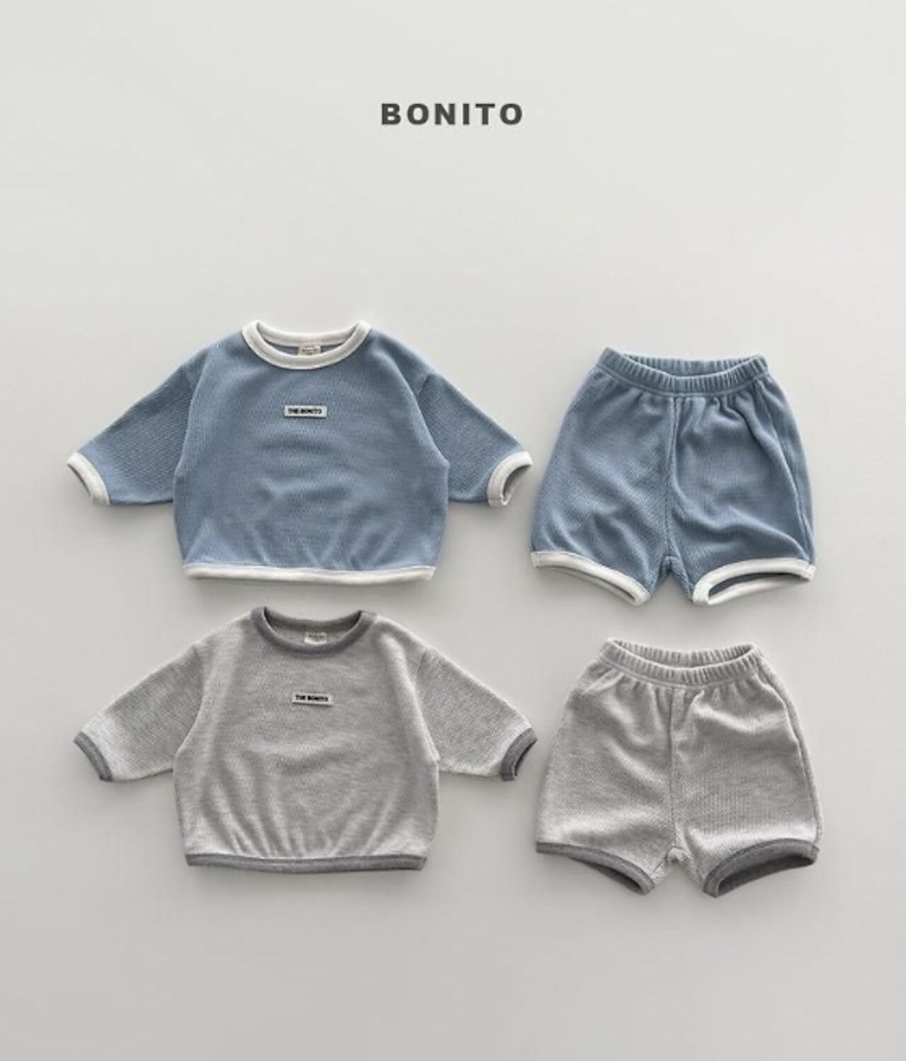 韓国子供服 / BONITO / 26Autumn / ベベニットワッフルセット / ベビー服 /秋服 *6M~18M*