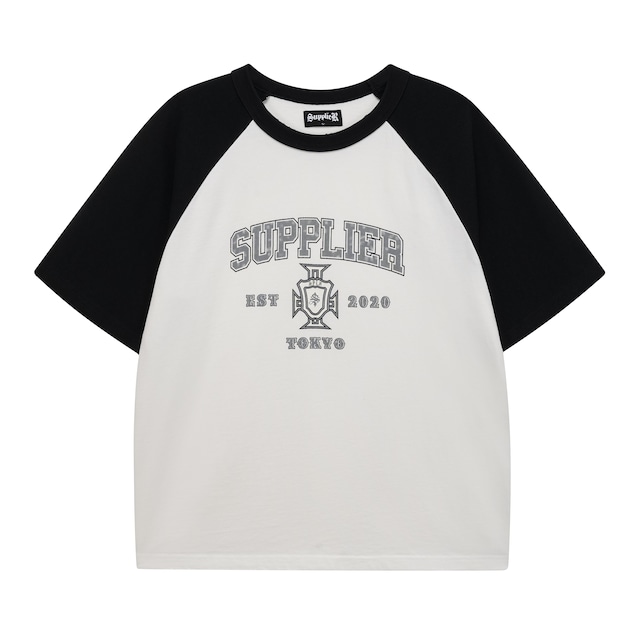 【SUPPLIER】Cross College Logo Raglan Tee