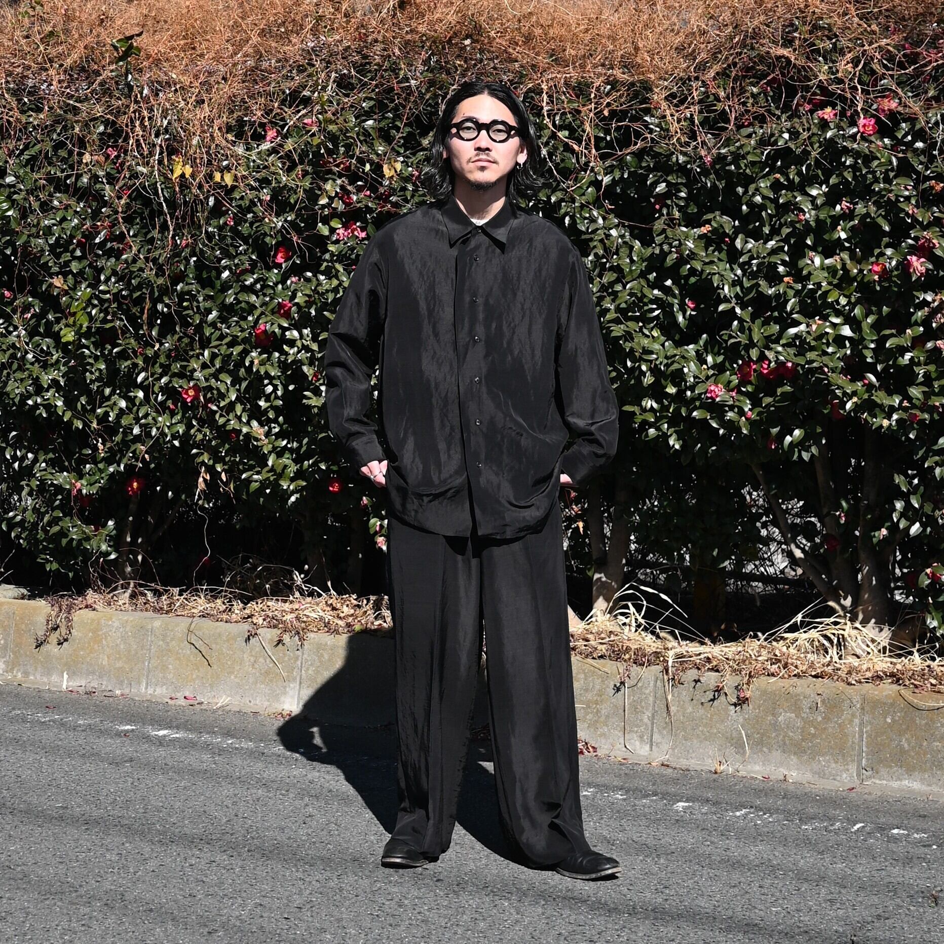 トップス nonnotte Cascade Placket Oversized Shirt Nonnotte / Cascade Placket Oversized Shirt | GANKO