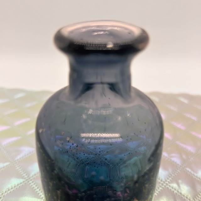 手吹きバブルガラスフラワーベースボトル
