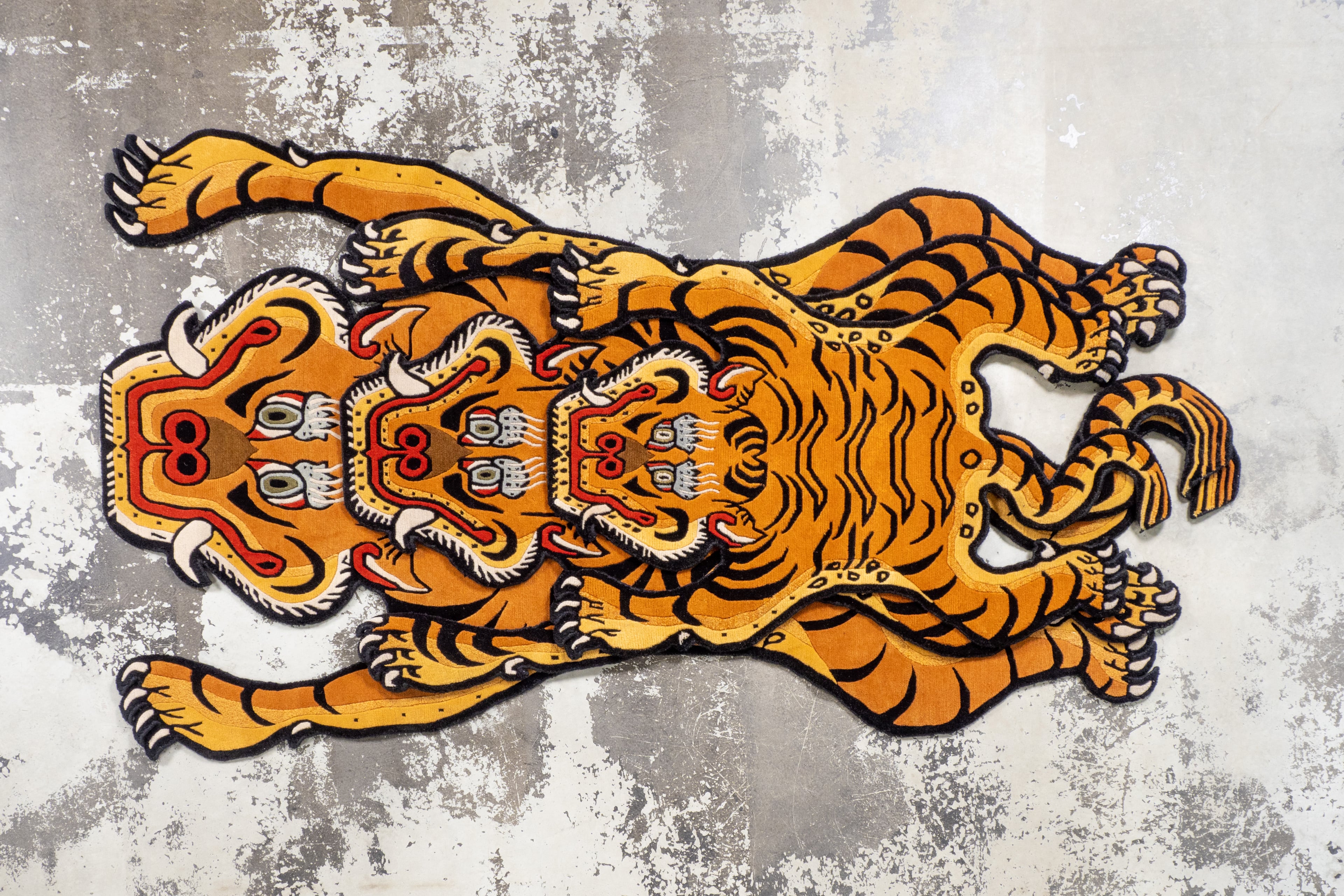 Tibetan Tiger Rug 《Lサイズ•プレミアムウール363》チベタンタイガー