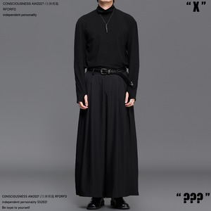 RFDRFD 26AW アンクル丈 和モダン ワイドプリーツパンツ