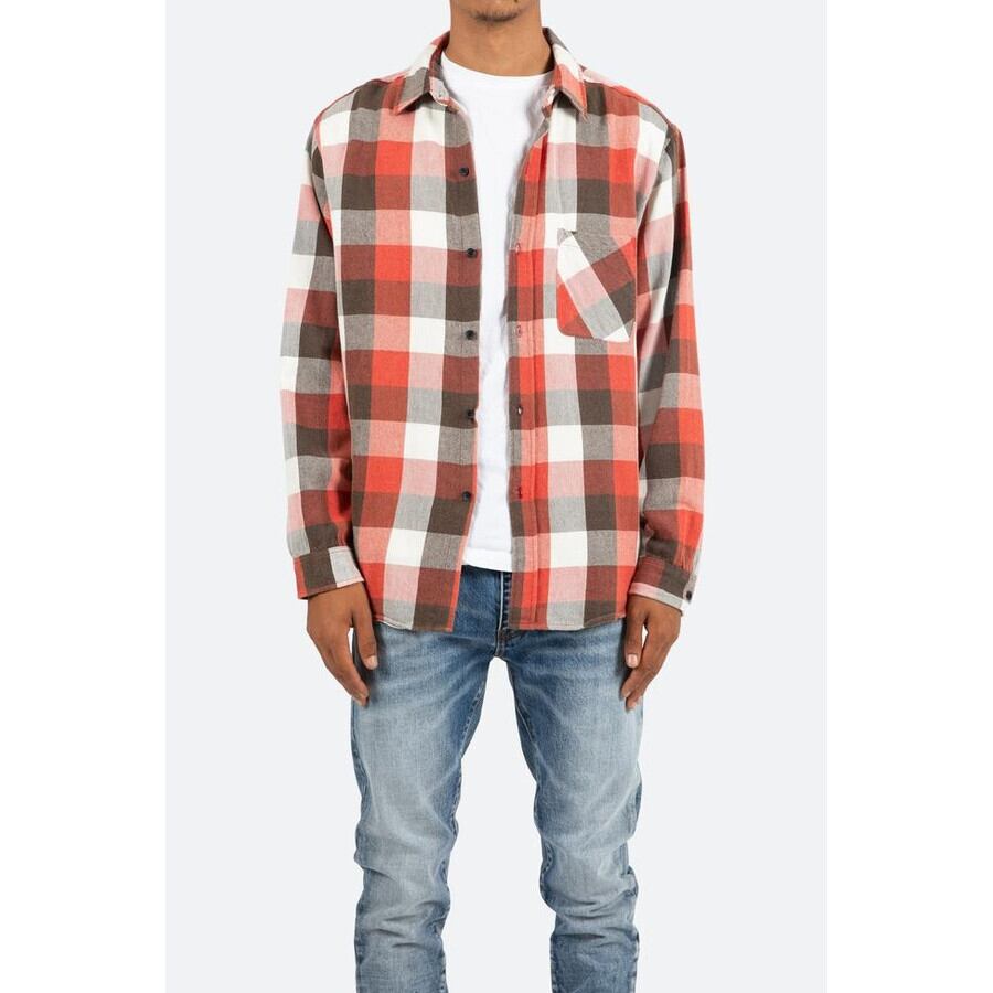 MNML チェックシャツ ミニマル mnml（ミニマル） チェックシャツ ネルシャツ VINTAGE FLANNEL DROP