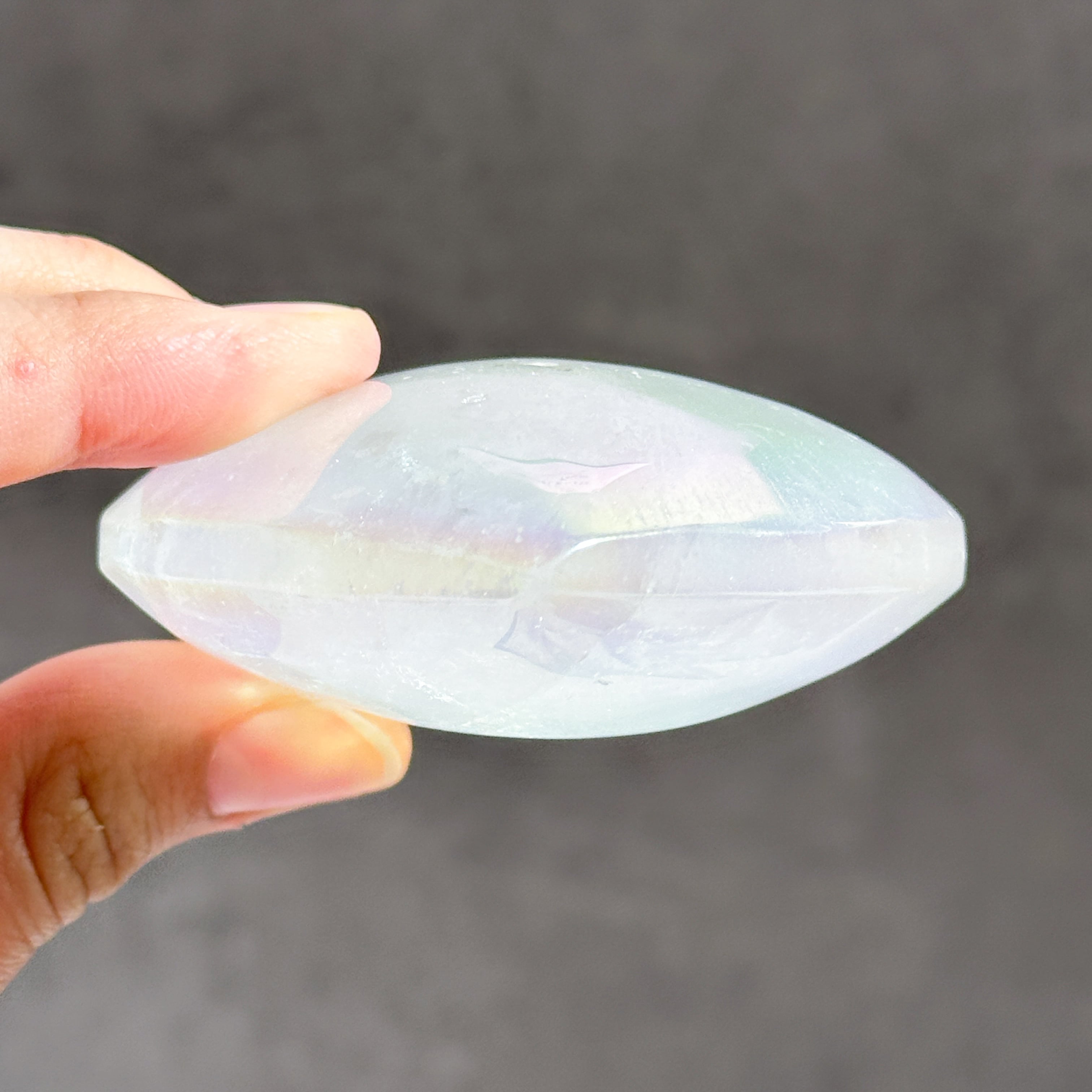 Big♡エンジェルオーラクォーツ ハート52♡Angel Aura Quartz♡天然石