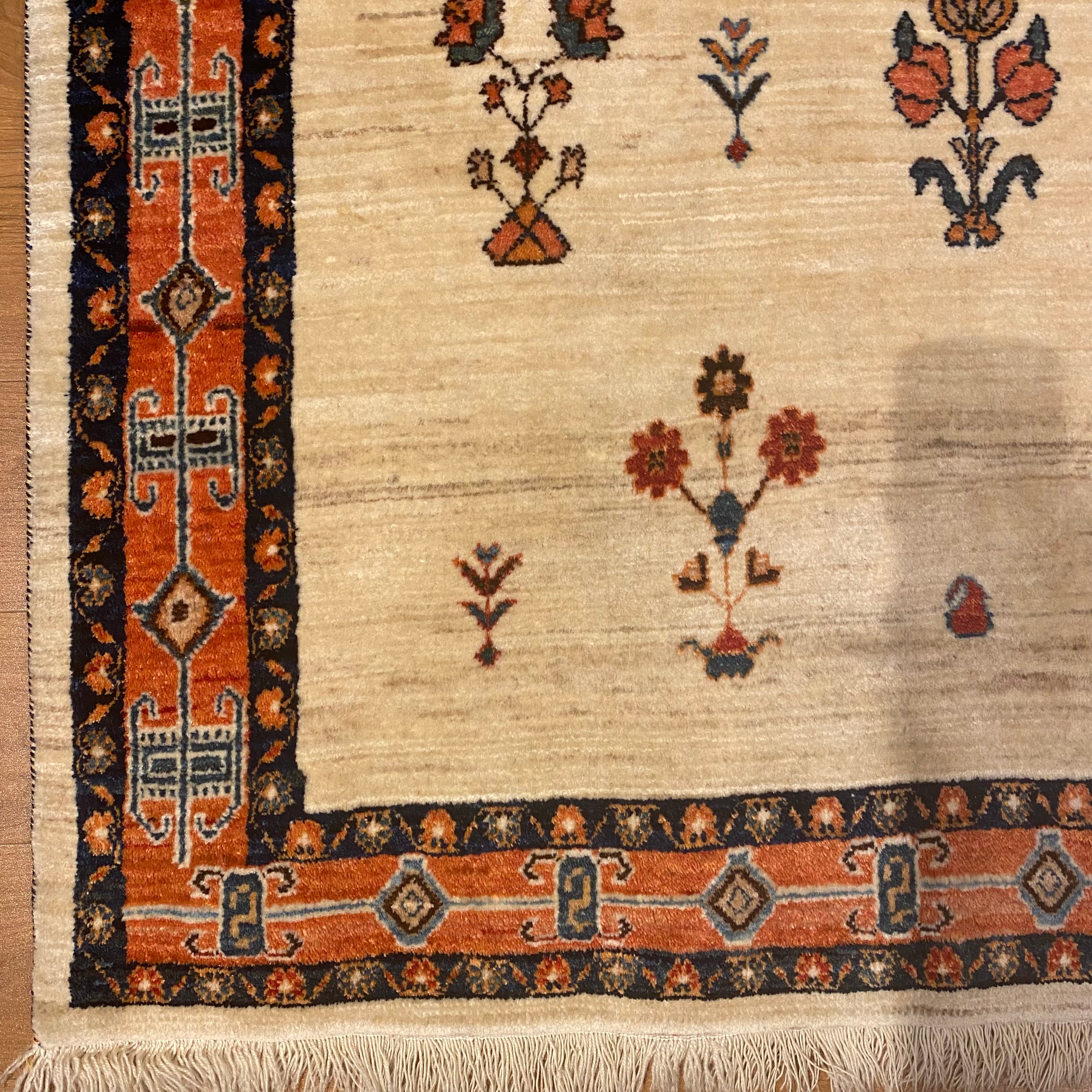 ペルシャギャッベ 98cmX64cm NO.634 【公式通販】 ペルシャギャッベ 98cmX64cm NO.634 【公式通販】
