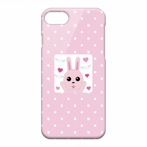 うさぎのラブレター2( SE（第2/第3世代） iPhone 8 iPhone 7 ハードカバーケース)　
