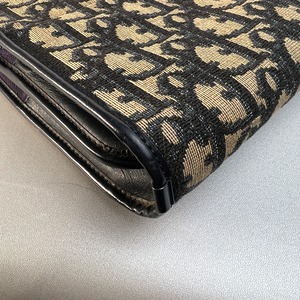 Dior トロッター CD金具 キャンバス ショルダーバッグ ブルー A-11789