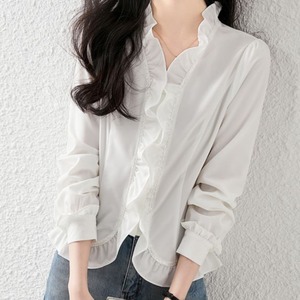 フリルフレームフレンチシャツ　00209