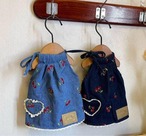 デニムのキャミワンピ