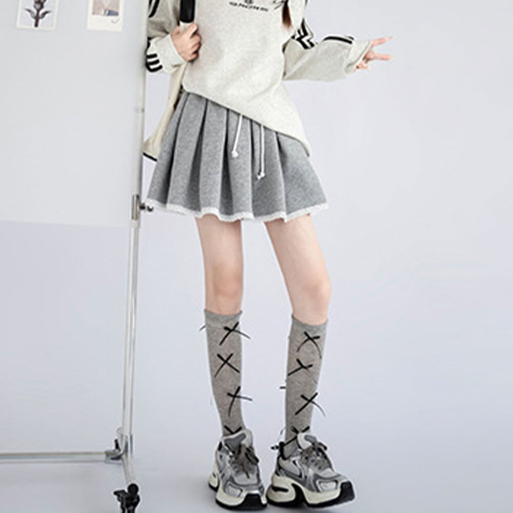 【送料無料】 スウェット プリーツ スカート レディース 春秋 韓国 ミニスカート 大人 かわいい きれいめ カジュアル おしゃれ ゆったり リラックス 大人可愛い 大人女子