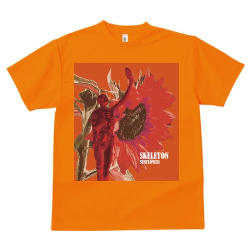 ひまわりとドクロのＴシャツ