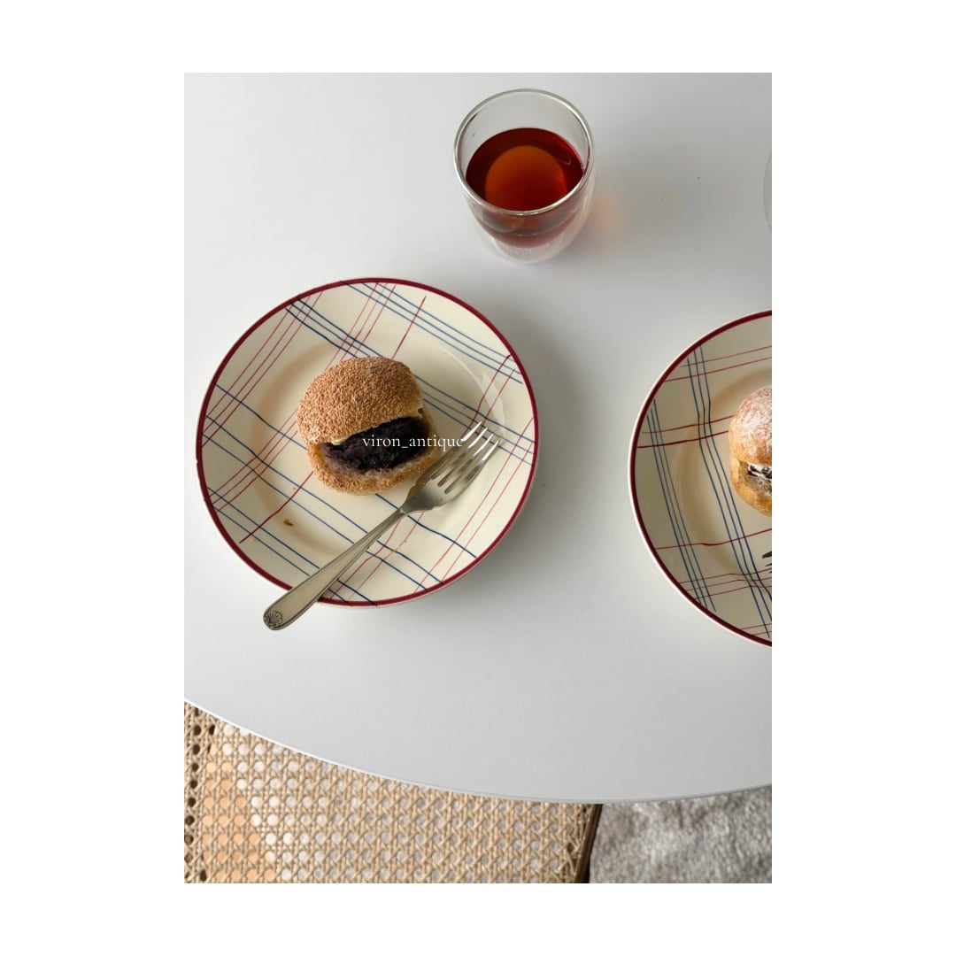 Gien ジアン / “BRIGITTE” ハンドペイントの深皿プレート d