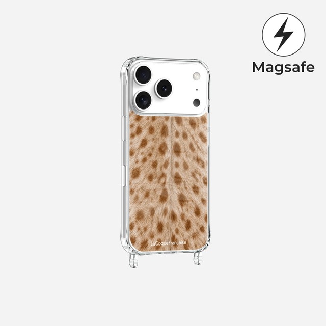 ラコックフランセーズ 【バンビ】 ベージュ系 iPhone スマートフォン用プリントケース（リング・ストラップホールなし） Coque Sans Anneaux Imprimée Bambi