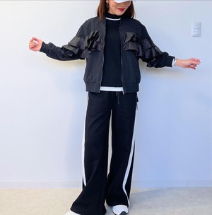 ミカーレミカーレ MICALLEMICALLE フリルデザインブルゾン