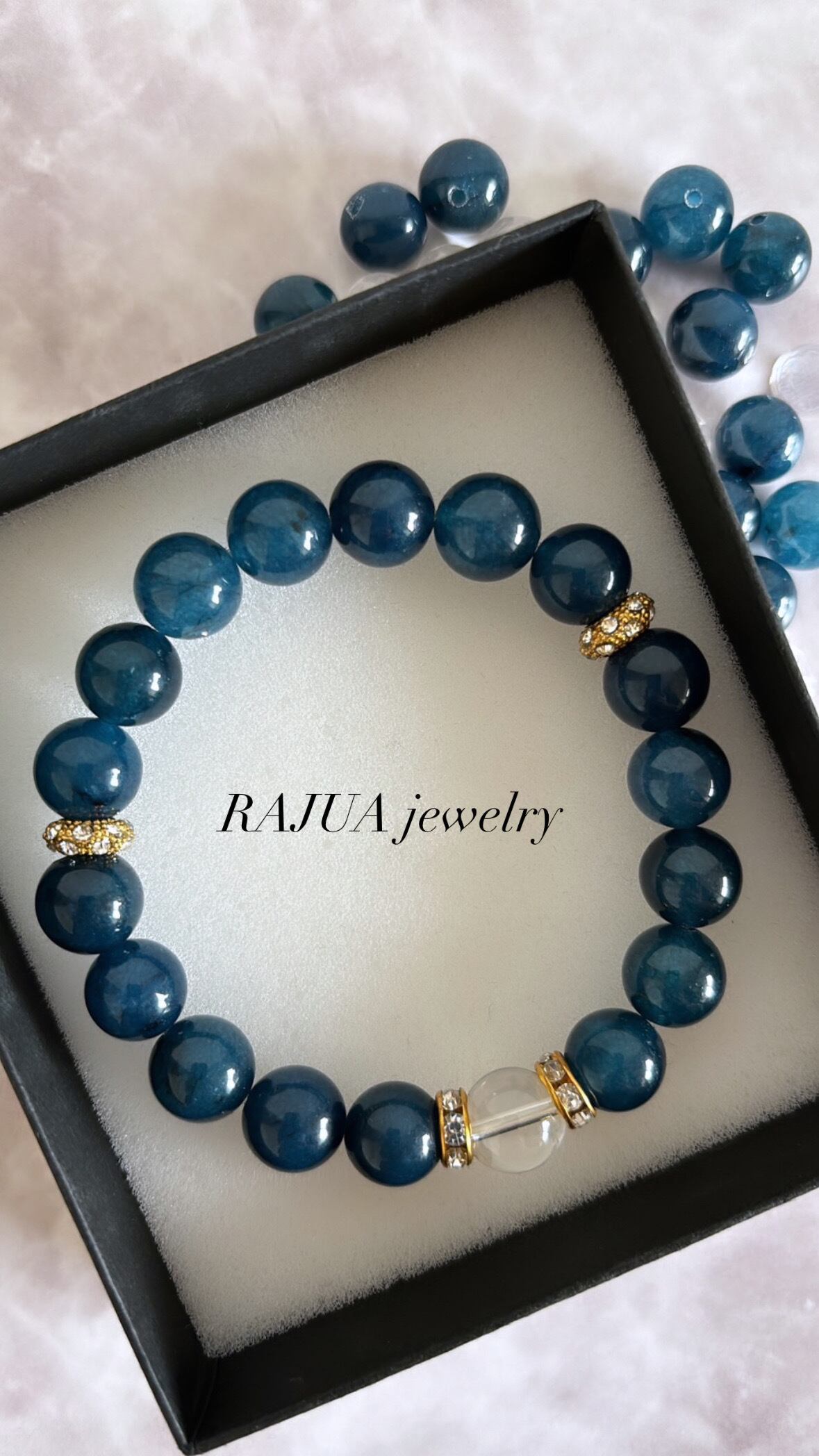 ブルー翡翠✖️水晶 | RAJUA JEWELRY