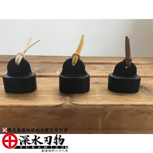 竹細工用文鎮　細身　黒