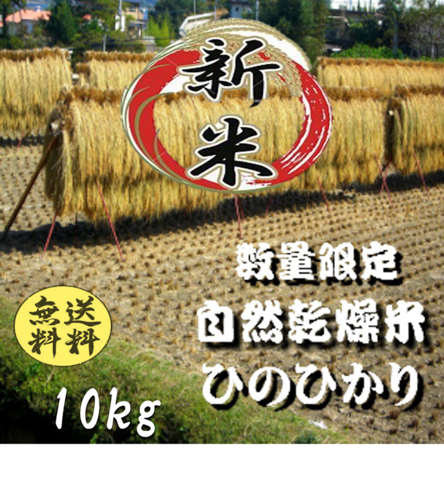 農家直米】令和5年産 自然乾燥米ひのひかり10ｋ 広島県産 【送料無料
