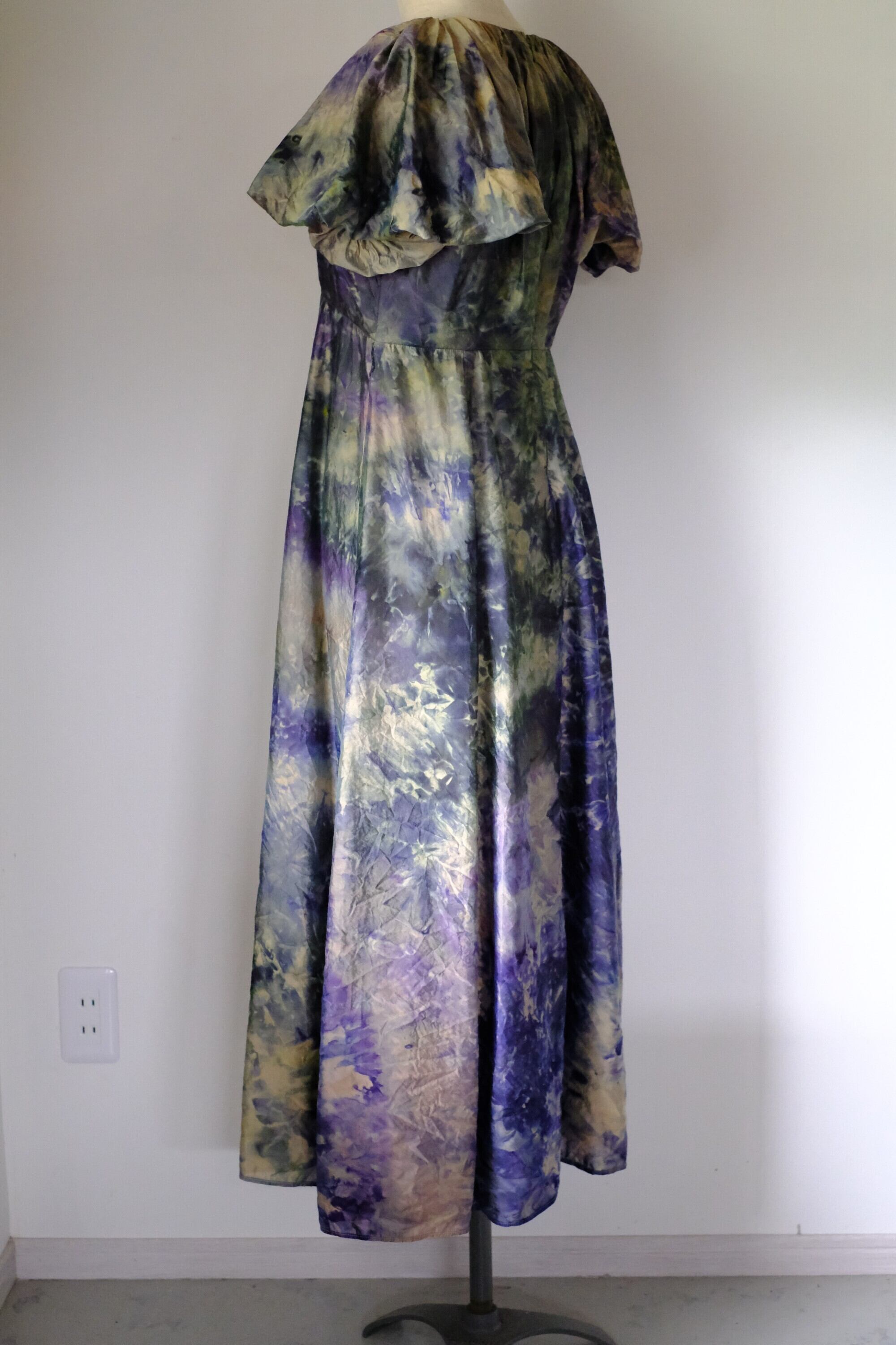 【remake】パフスリーブロングワンピース　u-0175