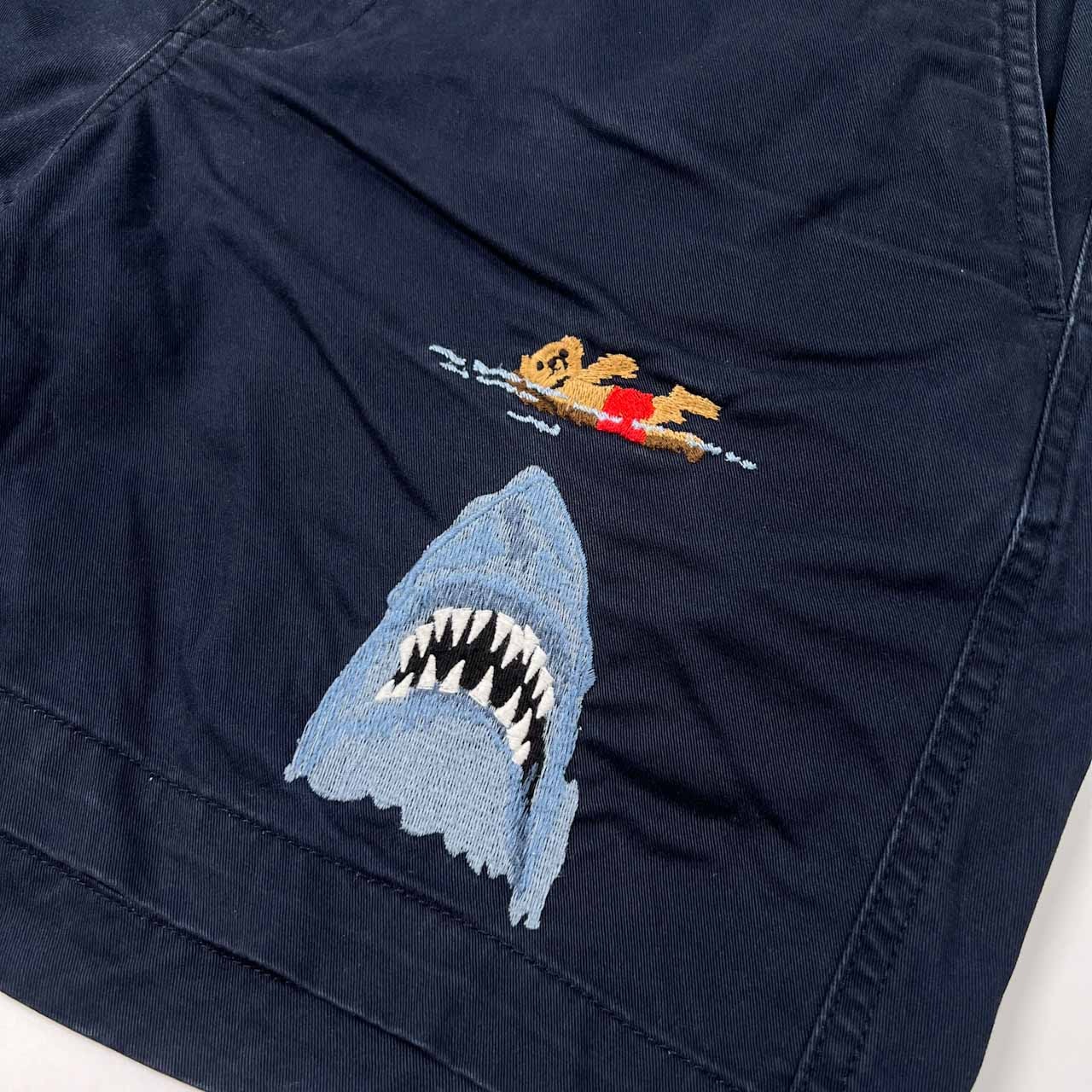 POLO RALPH LAUREN ポロ ラルフローレン シャーク刺繍 イージー ショーツ ショートパンツ ハーフパンツ サイズ S /ネイビー
