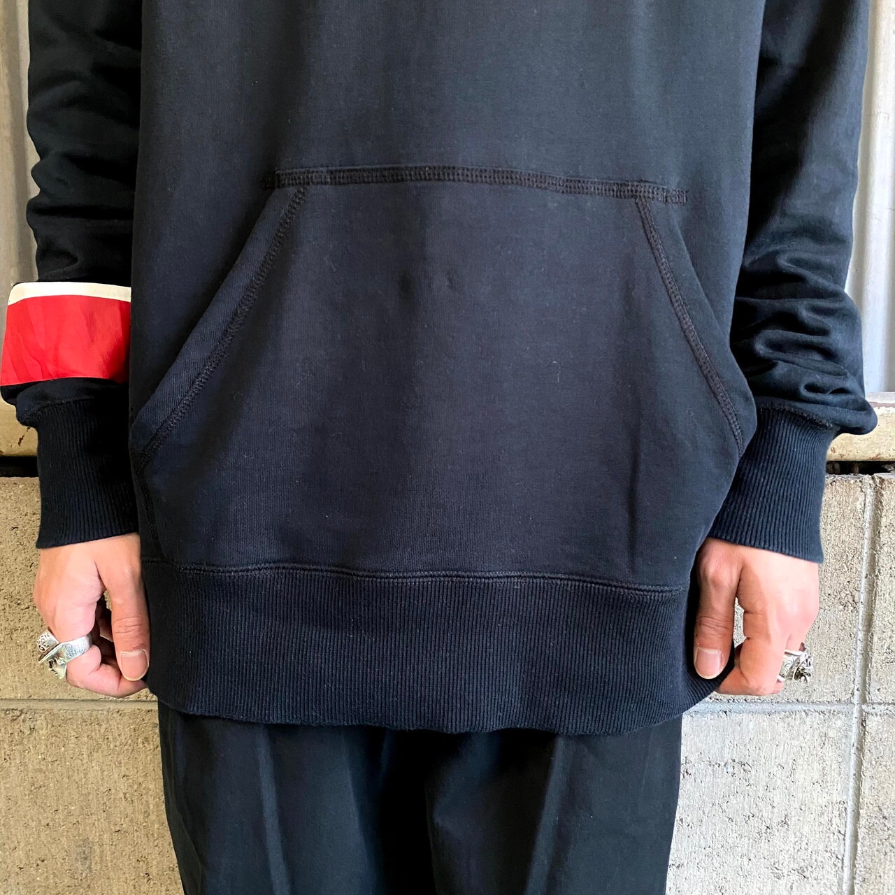 NIKE ナイキ ロゴ刺繍 プルオーバースウェットパーカー メンズL 古着 