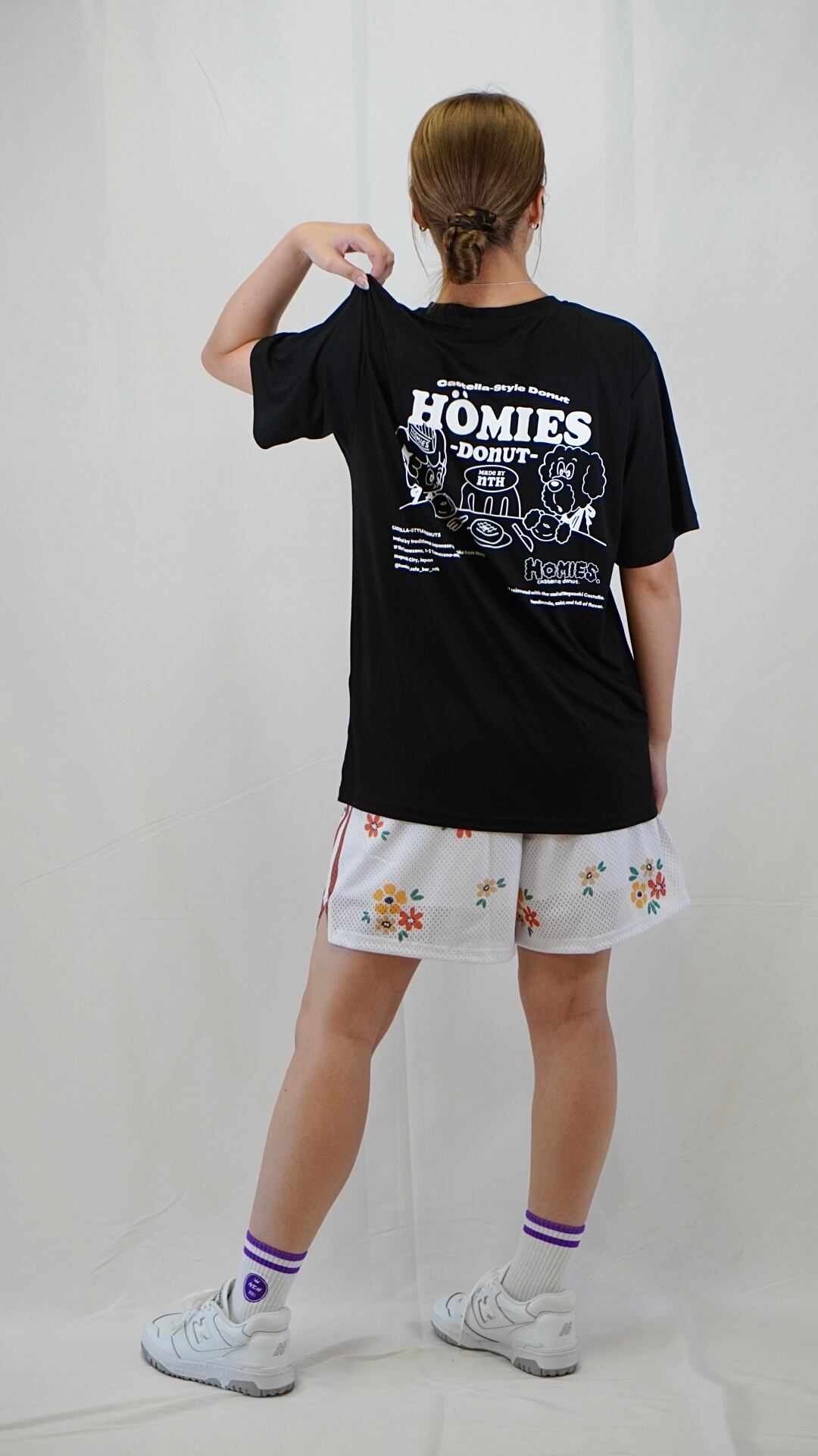 HOMIES CASTELLA DONUT OPENING TEE color Black | N TOWN HOMIES