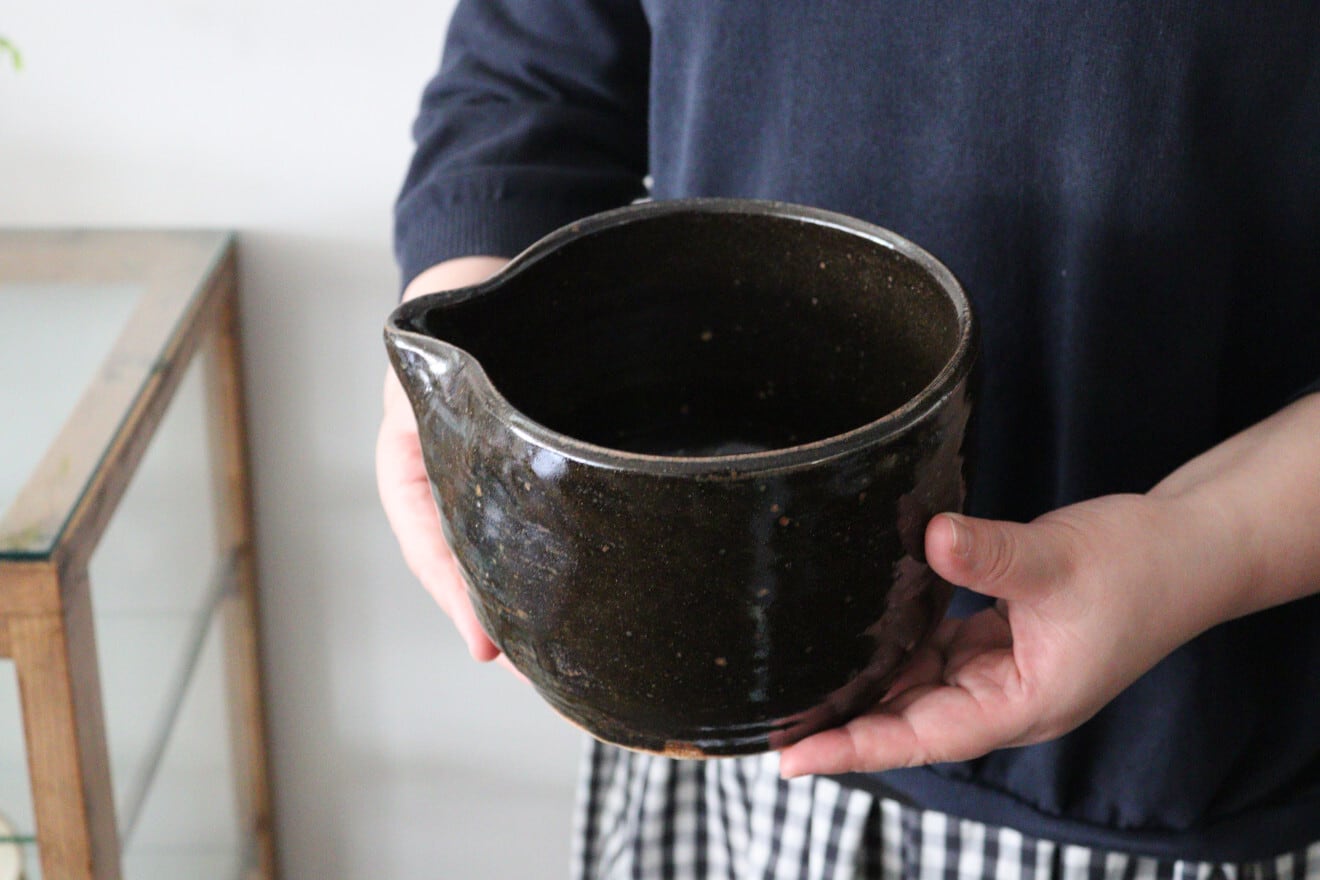 成井窯 片口鉢 | ao+水玉