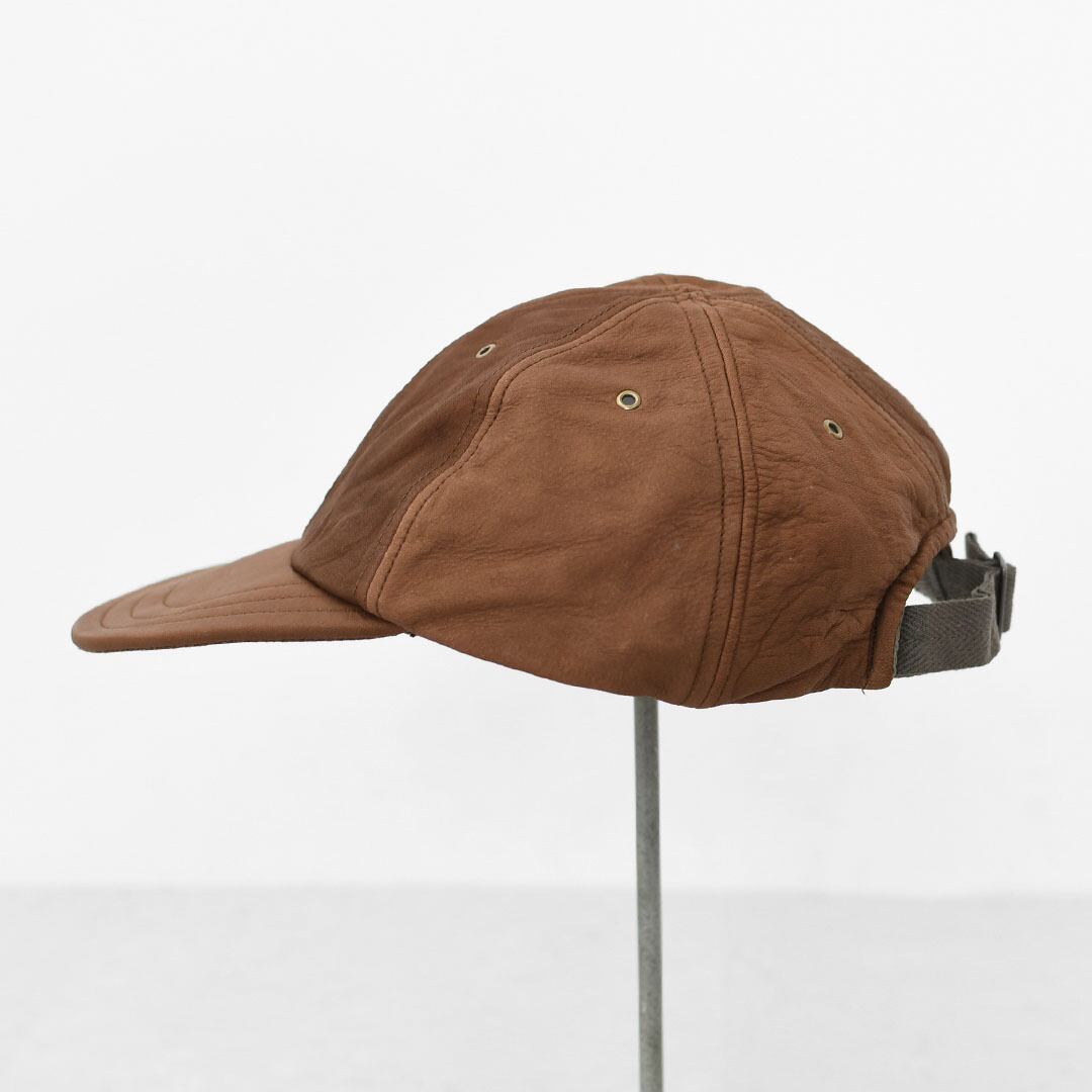 DECHO [デコー] LEATHER 6 PANEL CAP [9-6AD25] レザー6パネルキャップ