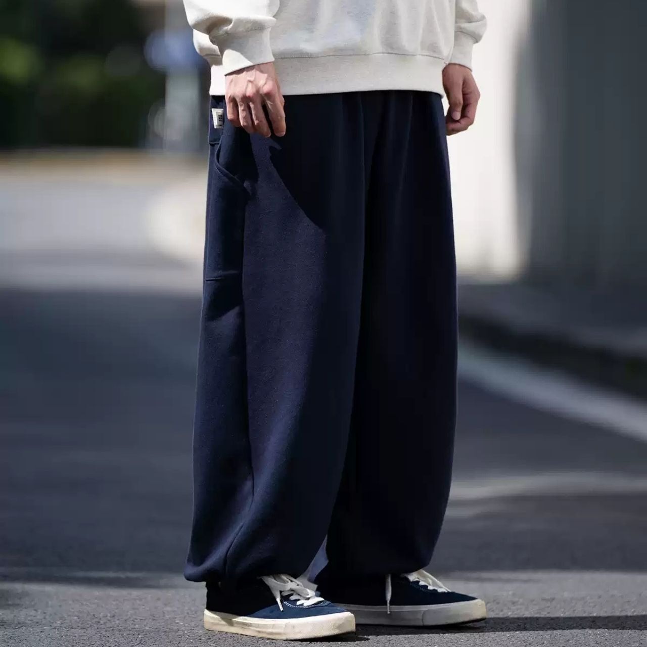 あったかカジュアルルーズスウェットパンツ　1016