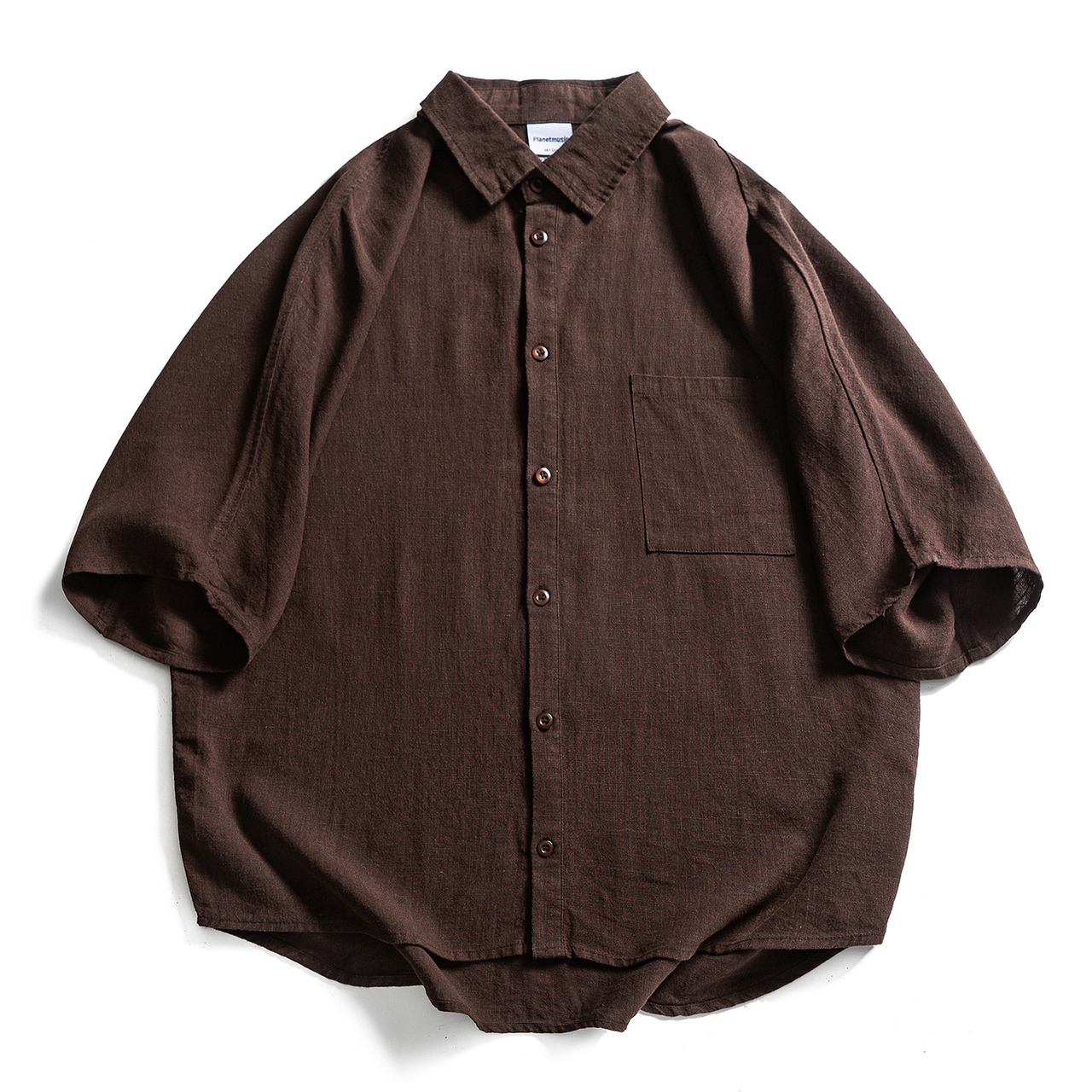 リネンブレンド リラックスシャツ R3014