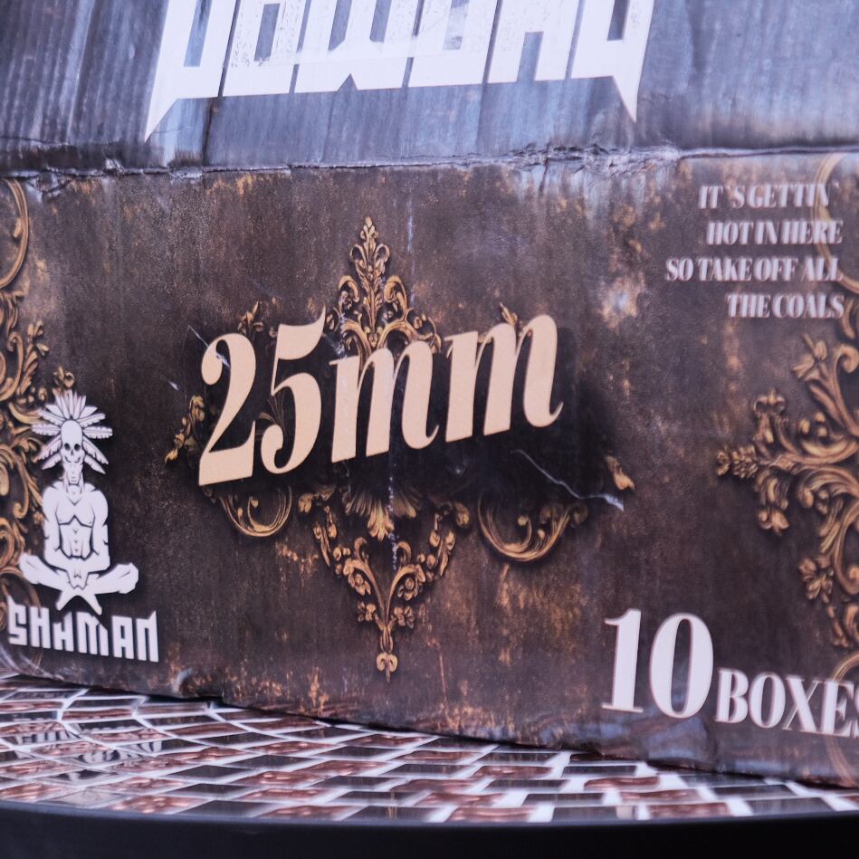 Shaman Charcoal 25mm cube【1kg】(s-007) | HOTBOX BASE