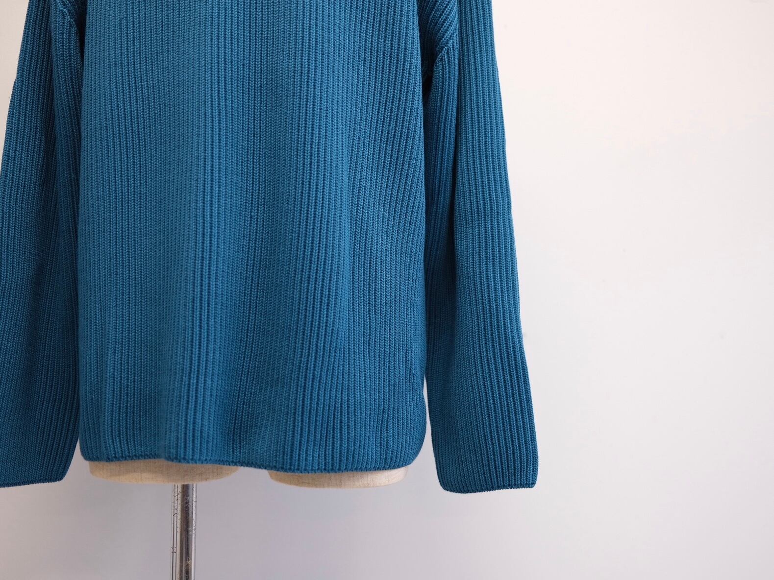Men's BATONER” SOLID WOOL RIB CREW NECK” | Lapel online store Men's BATONER” SOLID WOOL RIB CREW NECK” | Lapel online store