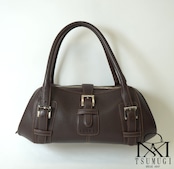 LOEWE ロエベ センダ レザー ハンドバッグ ブラウン 060404